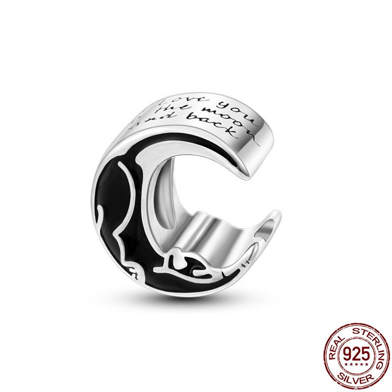 Настоящая медь Cool Black Series Шарм Fit Оригинальный браслет-браслет Pandora DIY Изготовление ювелирных изделий Подарок