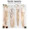 Northern Europe Popular Woven Tapestry Dream Catcher Hand Pendant Home Hanging Star Moon Decorative Hanging Cloth Wholesale
