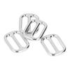 10PCS Zinc Alloy Strap Keeper Buckle Flat Shape Belt Slide Buckle  Clothing Accessories