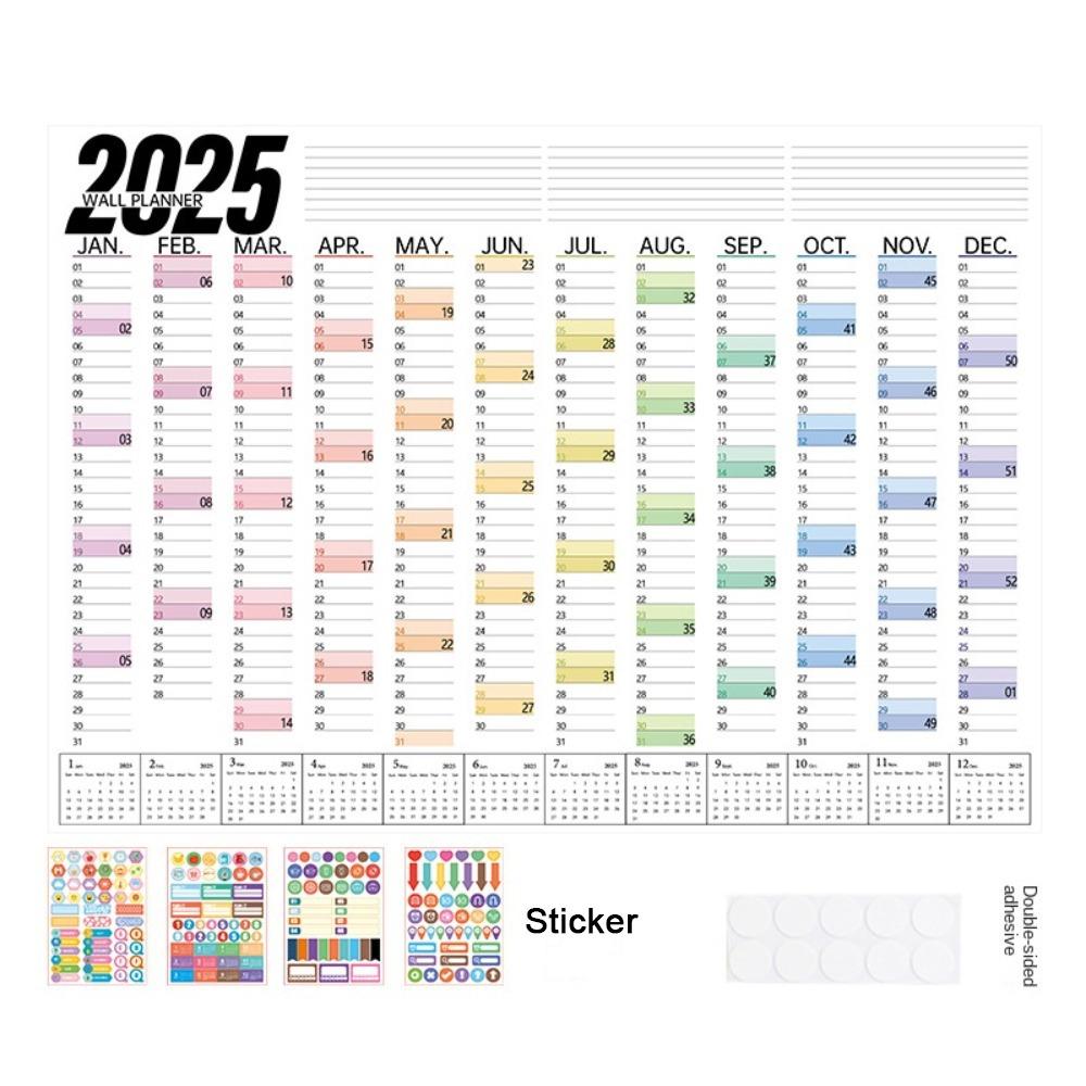 Multipurpose Planning Wall Calendar Hanging Planner Sheet Planner Digital Schedules  Home Office