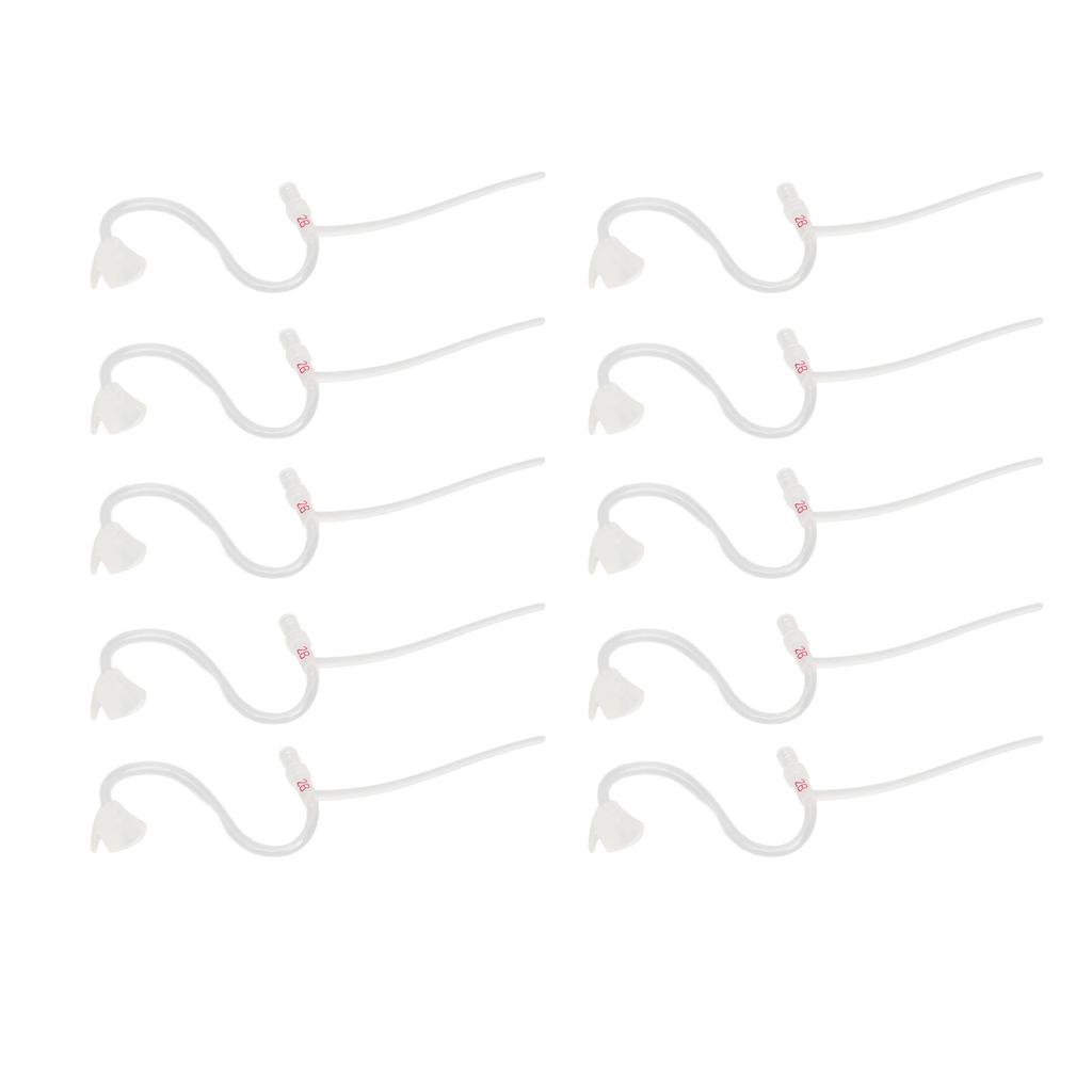 10PCS Hearing Device Sound Tube Magnify Sound Compact Plastic Replacement Slim Sound Tubes Right