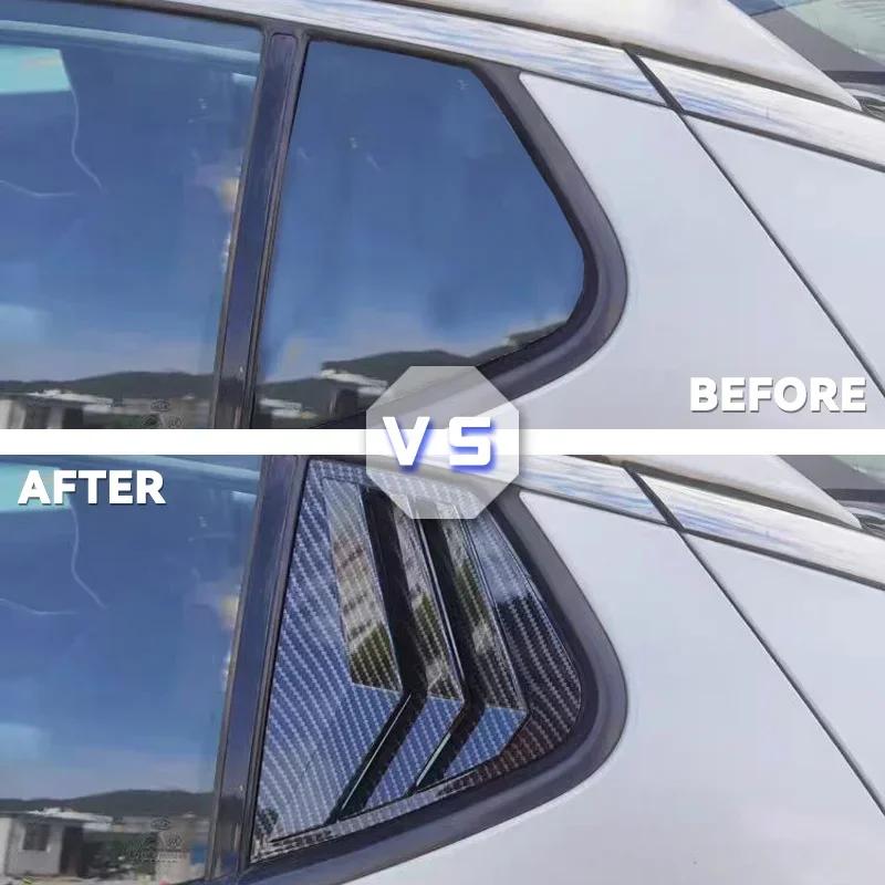 Для Kia Stinger 2018-2025 Автомобильные задние жалюзи Боковая накладка-заслонка Накладка Стикер Вентиляционное отверстие Совок ABS Углеродное волокно Черный Аксессуары