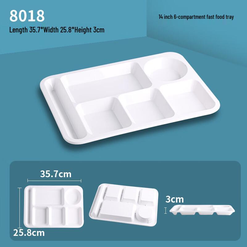 Melamine Divided School Canteen Tray