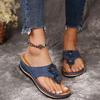 Flip Flop Women Platform Flip Flop 2024 Summer Flat Bottomed Slip On Clip Toe Flip Flops Slider T Strap Sandals Plus Size 35-43