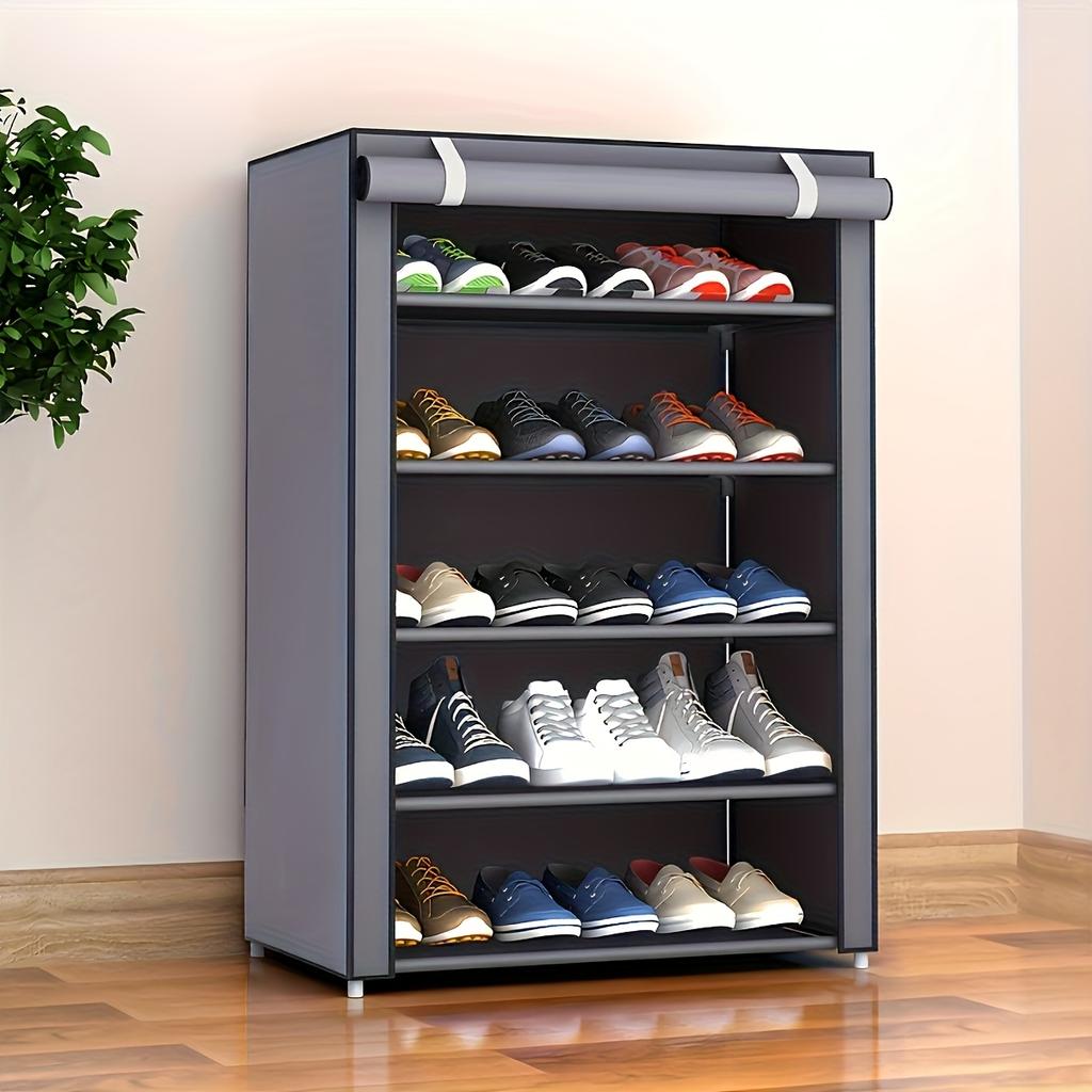 Dust-proof Shoe Cabinet Economical Multi-layer Steel Tube Assembly Dust-proof Shoe Cabinet | for Student Dormitories and Home Storage