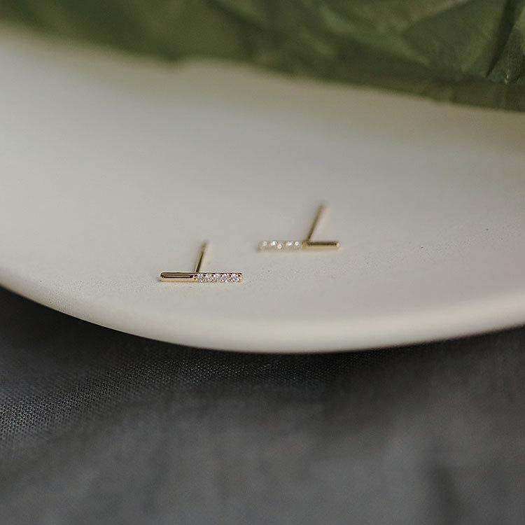 Slim and Stylish, Slender, Straight Stick One-line Earrings for Women