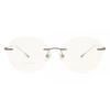 Rimless Round Grey Smartbuy Collection Zargun 68014 C2 Fashion Unisex Eyeglasses