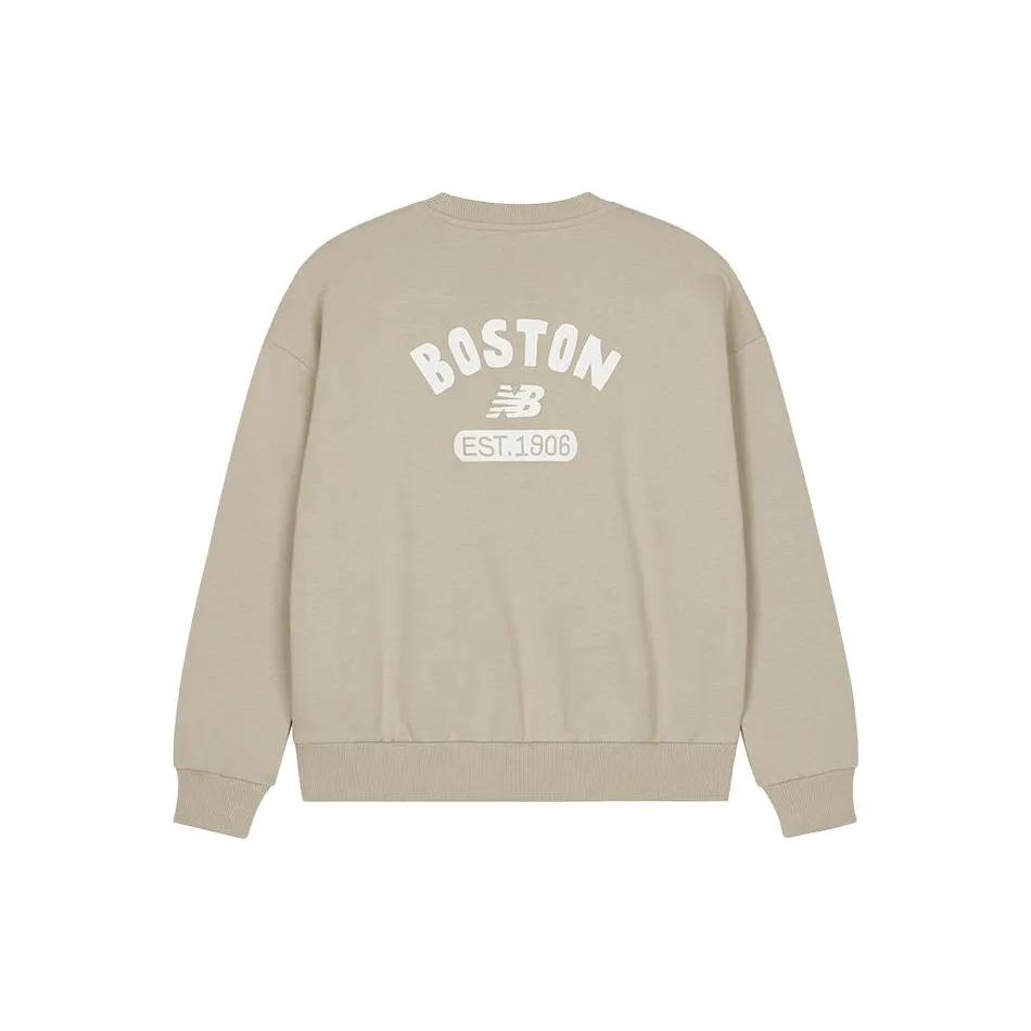 New Balance Sweatshirt Women's Milk Tea Brown (Unisex) Sweatshirts AWT33317 BNN