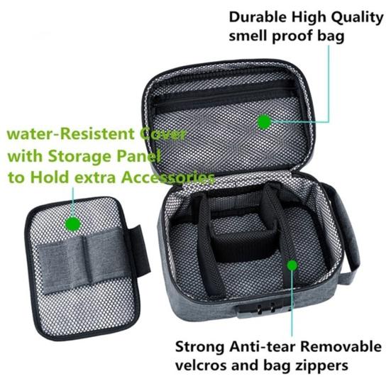 Дорожная сумка с защитой от запаха и паролем, чехол для хранения сигарет с лекарственными травами