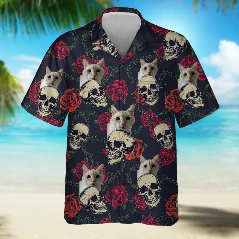 eBay 1116 new animal pattern lapel shirt 1D digital printing Hawaiian men's shirt