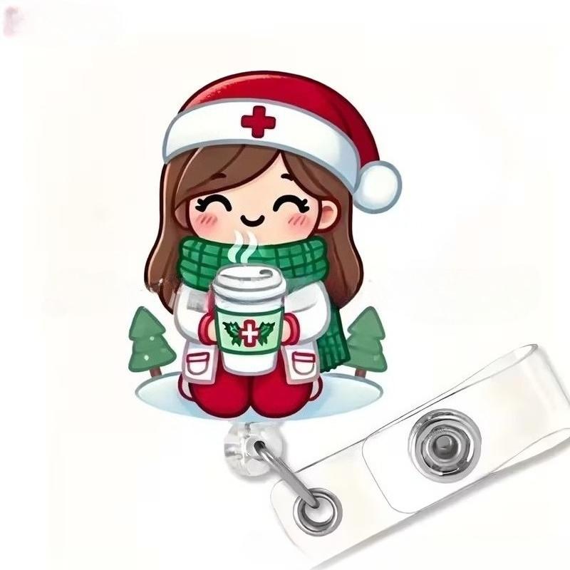 Мультяшная медицинская выдвижная пряжка, лицензия на работу для врача и медсестры, креативный ремешок, легко вытягиваемая пряжка, сертификат, фирменное наименование