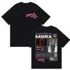 Rapper MORA Tour 2025 Merch T Shirt Men's Women Vintage High Quality Fashion T-shirts Hip Hop High Quality Short Sleeves Casual