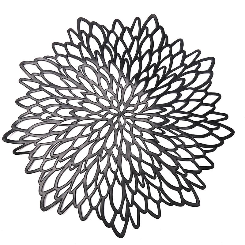 Круглая подставка под тарелку, термостойкие ПВХ коврики для стола с роскошной металлической глянцевой отделкой для декора на День благодарения, Рождество, свадебную вечеринку