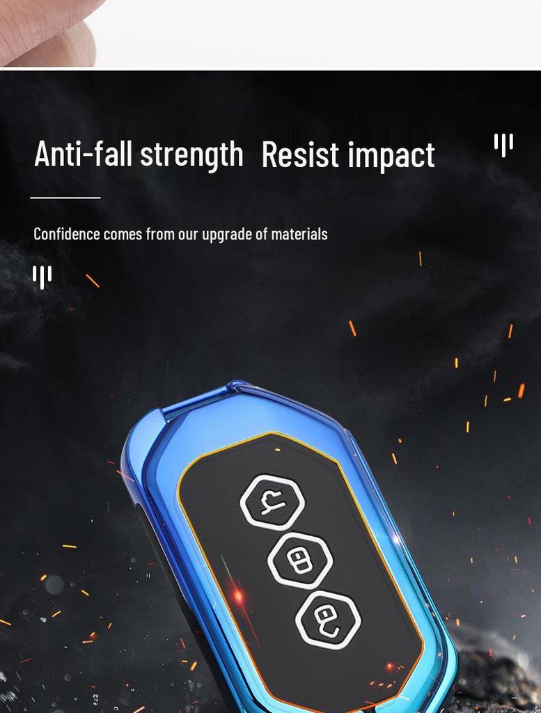 2020 Wuling Victory Key Case: Smart Remote Metal Cover with Full Wrap Protection and Buckle
