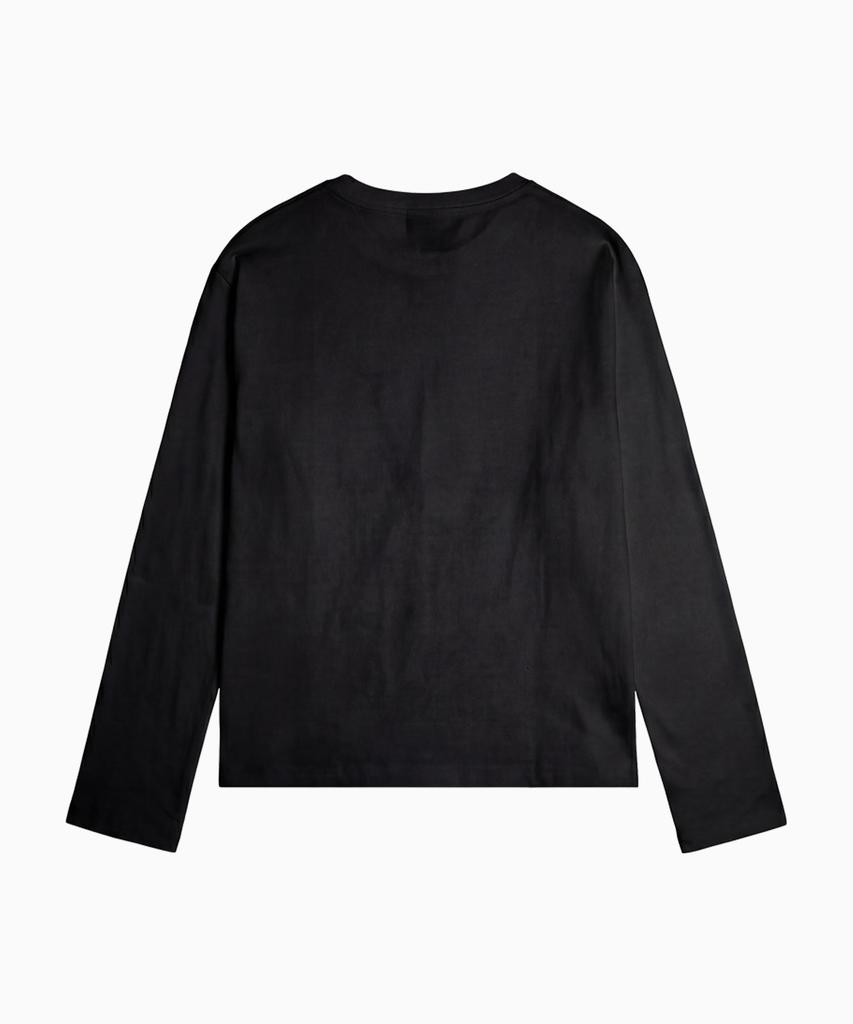 SAINTPAIN Sp Lettering Star Heavyweight Crop Long Sleeve Black