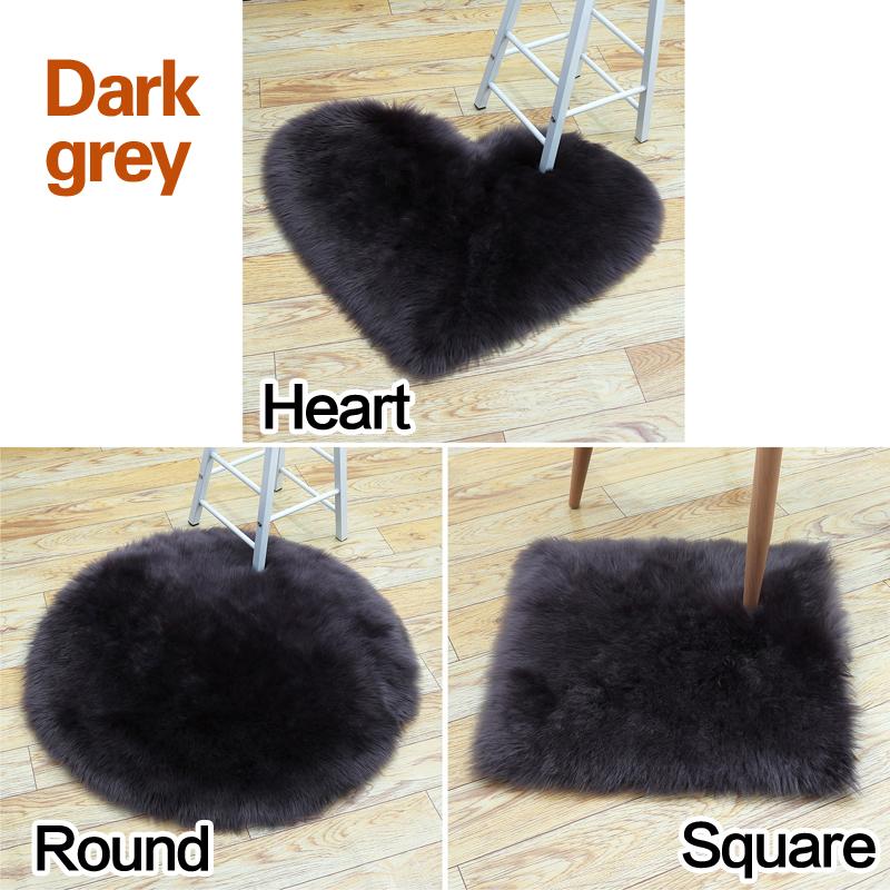 30 СМ Волосатый Шерстяной Ковер Подушка Для Сиденья Многообразные Коврики Из Искусственного Меха Полигональные Ковры Для Спальни Гостиной Пол Маленький Мохнатый Мягкий Шелковистый Плюшевый Ковер Дома