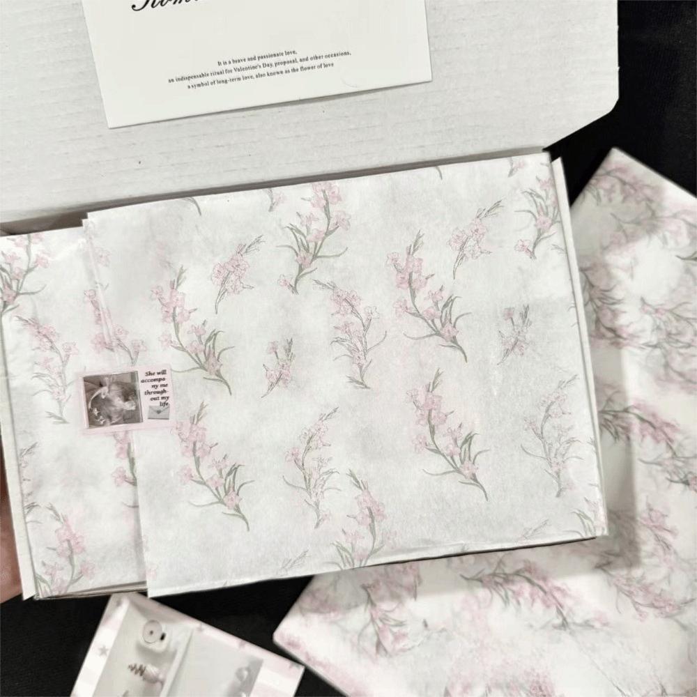 10PCS Hand-rubbed Bowknot Sydney Paper Bowknot Design Bouquet Flower Wrapping Paper  Festival Gift