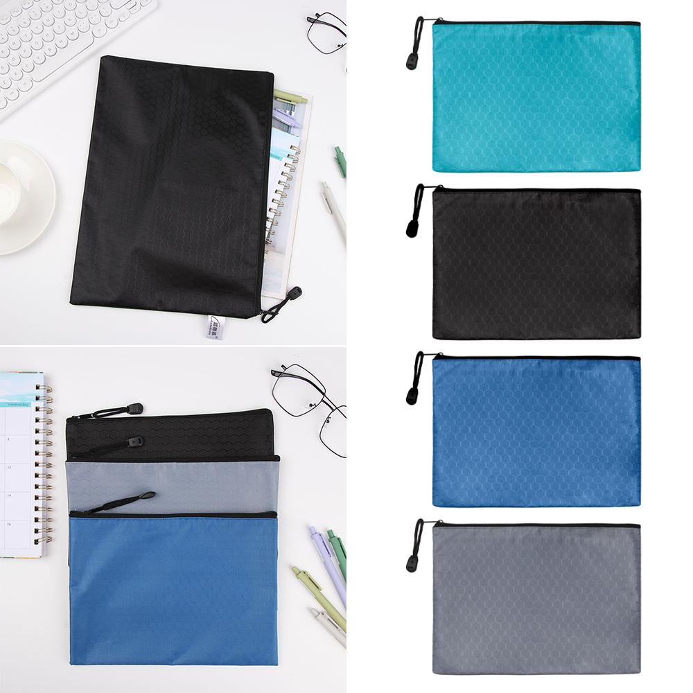 Bag Test Paper Storage Bag Information Bag Waterproof Pen Bag Document Bag Zipper Pencil Case