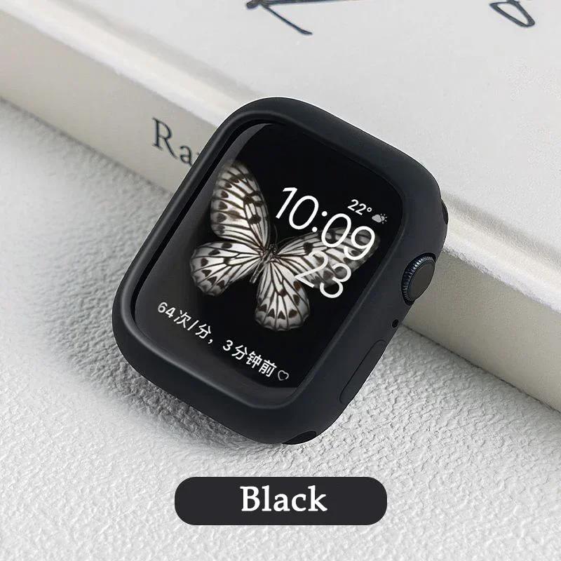 Силиконовый чехол для Apple Watch Case 10 42мм 46мм 44мм 40мм 45мм 41мм Аксессуары Бампер Защитная оболочка iWatch series SE 6 7 8 9