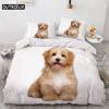 Комплект постельного белья для собак 3D Queen Bedding Duvet Cover Set Bedding Bed Cover Cotton Queen Bed Cover Set Bed Set Bedding