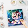 Frame Painting By Numbers Kits Tiger Animals Handwork Paint By Numbers Diy Crafts For Home Decoration 40x40
