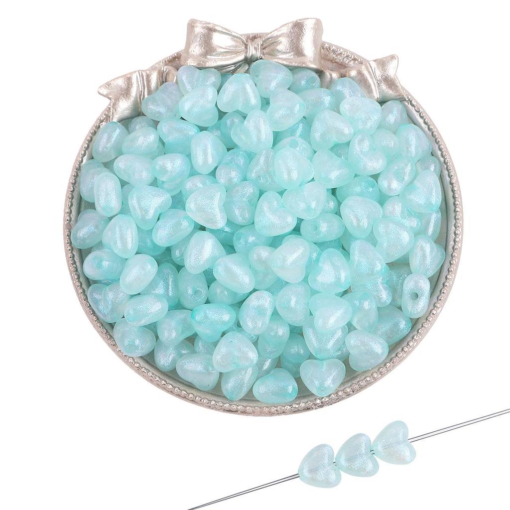 35-50 шт./пакет, 11 мм, пластиковые акриловые бусины в виде звезды и сердца для ожерелья, браслета, бусины для изготовления ювелирных изделий своими руками