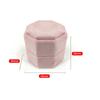 Exquisite Octagonal Display Box With Detachable Lid Velvet Jewelry Box Ring Storage Box