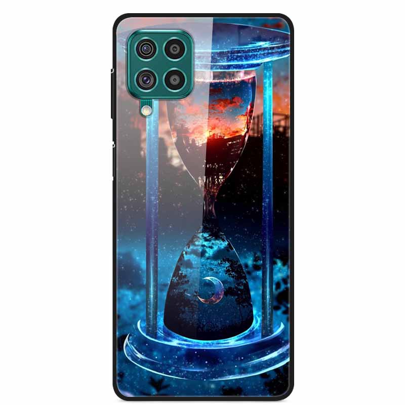 Для Samsung M32 Чехол Закаленное Стекло Жесткая Задняя Крышка Чехол Для Samsung Galaxy A12 A22 M32 Чехол Для Телефона Cover M 32 A 22 Funda Coque