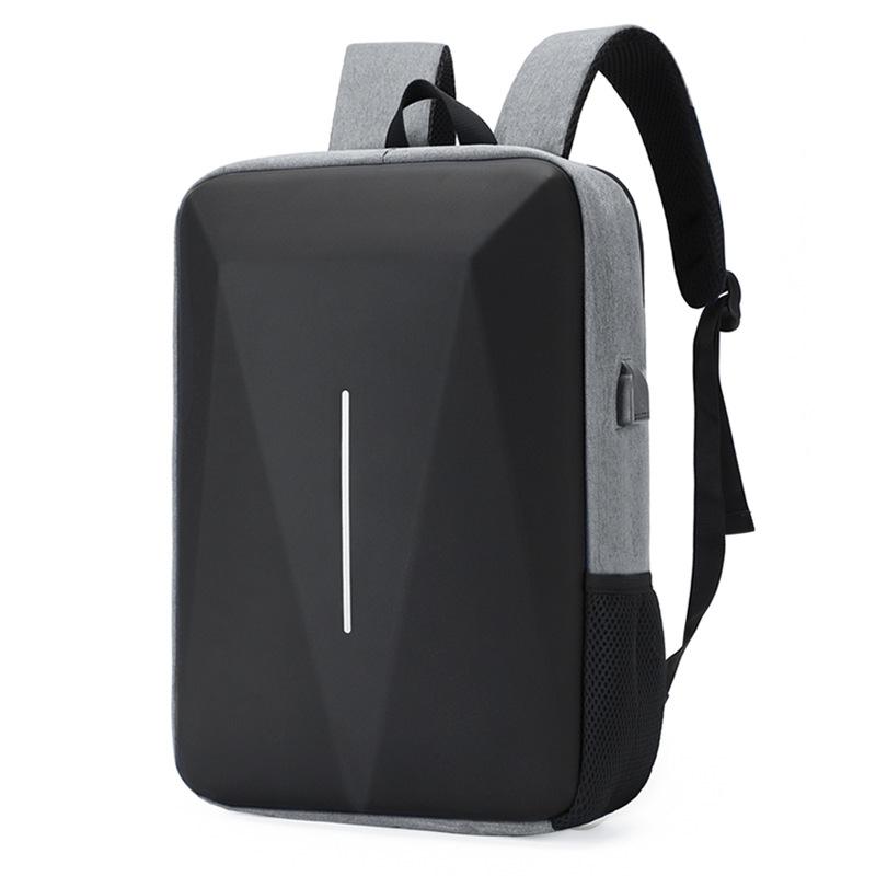 Cleveland Gray One Size Anti-Theft Business Backpack with Shell