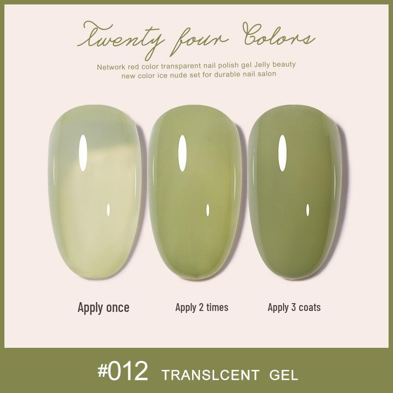 Лето 2025 Ледяной Прозрачный Телесный Гель-лак для Ногтей - Популярная Серия Отбеливающих Желейных Цветов