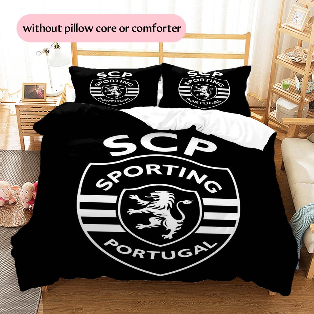 sporting fc Pattern Bedding Home Decoration Birthday Gift (1 * duvet cover + 2 * pillowcase, without core)