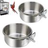 Hanging Pet Bowl Stainless Steel Pet Feeder New Bird Feeder Parrot Bird