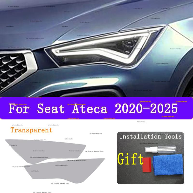 For Seat Ateca -2025 TPU Car Exterior Headlights Anti-Scratch Protective Film Headlamps Repair Sticker Accessories Refit