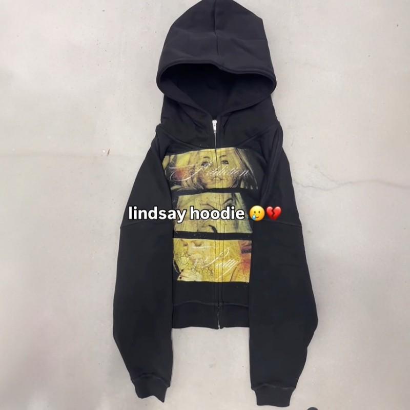 226 Graphic Print Hoodie Long Sleeve Pullover Retro Streetwear Teens