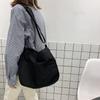 Большая вместимость Студенческие холщовые сумки через плечо Женские ручные сумки Корейская сумка-портфель Хлопчатобумажная сумка кросс-боди Женская школьная сумка