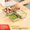 Stainless Steel Crisper Fresh-keep Food Container Rectangle Picnic Bento Tray Refrigerator Freezer Storage Box Restaurant Plate