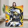Murder Drones  Blanket Uzi Doorman Wool Funny Breathable Throw Blanket for Bedspread  Winter