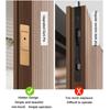 Magnetic Automatic Invisible Magnetic Lock Silent Operation Pin Door Lock  Wooden Door