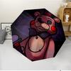 Freddy Bear Fashionable Automatic Opening/Closing Folding Umbrella. Portable and Foldable, Ideal for Gift, Travel, and Daily Use.