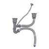 Kitchen Sink Double Hose Drain Kit Quick Draining Expandable Multiple Deodorants Universal Drain