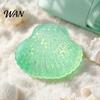 Decompression Toy Mini Glitter Shell Squeeze Toy, Stress Relief Sugar Ball Portable Reliever Fidget Soft Stretchy Transparent Ocean Sensory