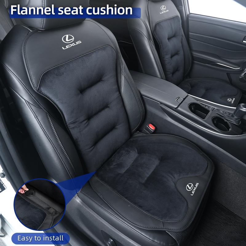 2026 Hot Interior Stickers Car Winter Seat Cushion Velour Seat Cover Warmer Backrest Accessories For Lexus UX250h RX450h CT200h