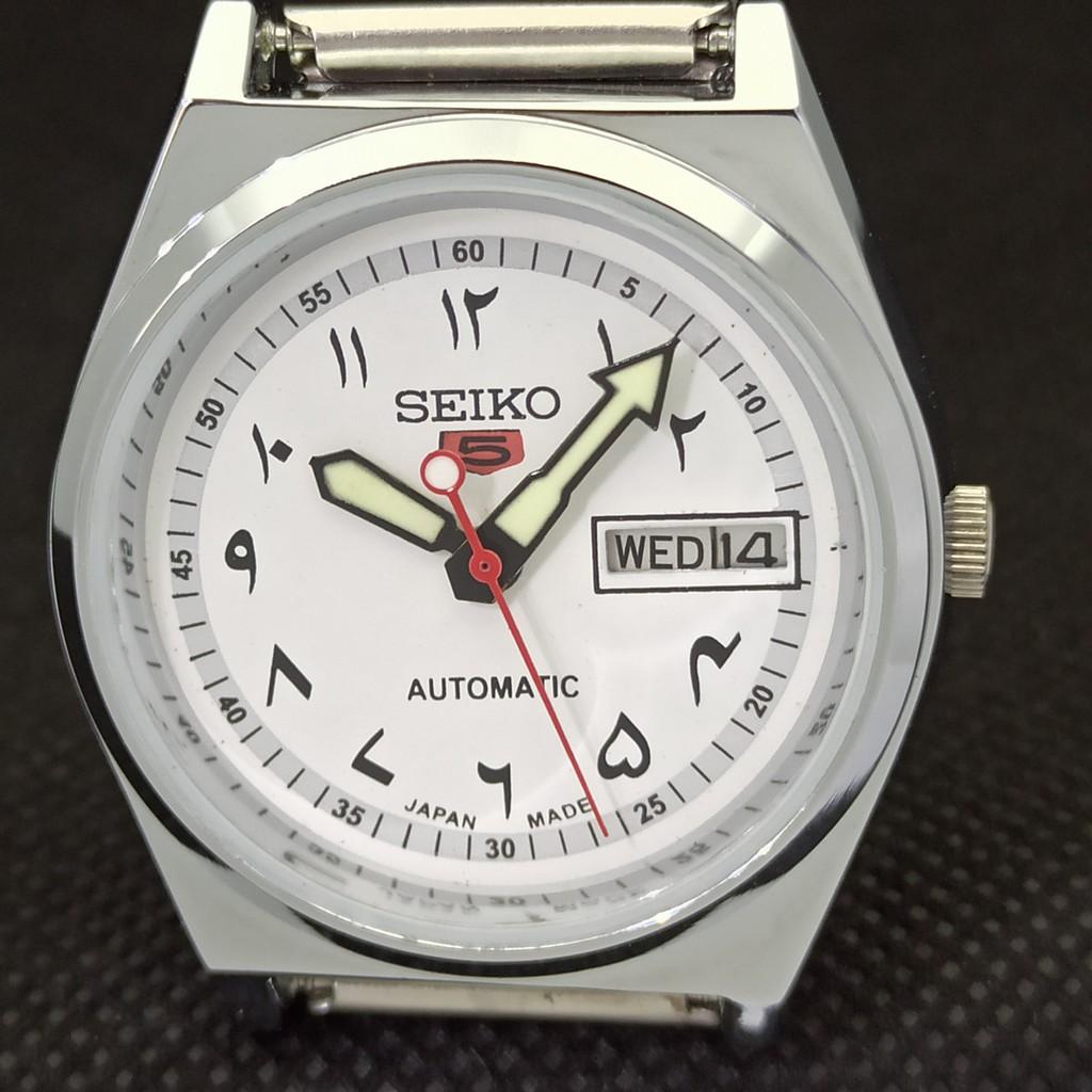 ВОССТАНОВЛЕННЫЕ ВИНТАЖНЫЕ МУЖСКИЕ ЧАСЫ SEIKO 5 AUTOMATIC JAPAN DAY/DATE 533c-a279955-2