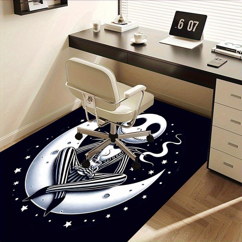 Office Rug Moonlight, Nightmare Before Christmas theme 3D Printed Anti-Slip Rug-Machine Washable for Living Room