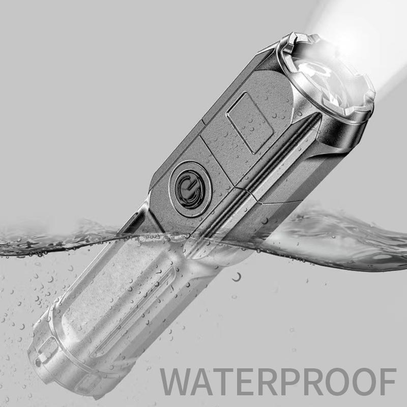 AUQ3 for Toyota Fortuner Flashlight Strong Light Rechargeable Household Outdoor Portable Led Night Flashlight Accessories Car Styling