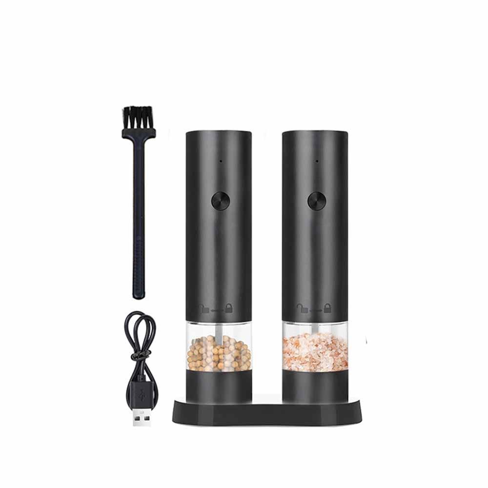 Adjustable Coarseness Electric Salt Grinder Ceramic Core One Click Start Automatic Spices Grinder Large Capacity Sealed