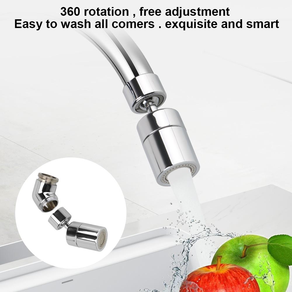 Душевая лейка с поворотом на 360° для кухни, ванной комнаты, брызгозащищенный кран, поворотная головка, распылитель, аэратор, регулируемый фильтр для воды