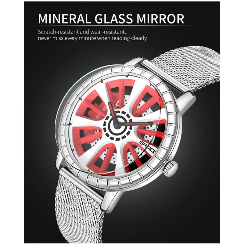 SANDA Новая сеть мужских кварцевых часов Fashion Trend Полые индивидуальные креативные часы