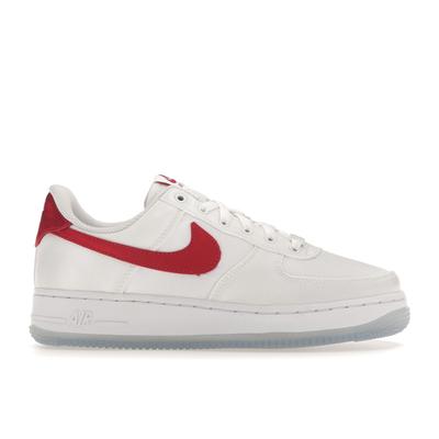 Air Force 1 Low Satin - Белые красные женские кроссовки для спортзала DX6541-100