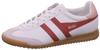 Gola Classics Men's Torpedo Leather Trainers White/deep Red/sapphire
